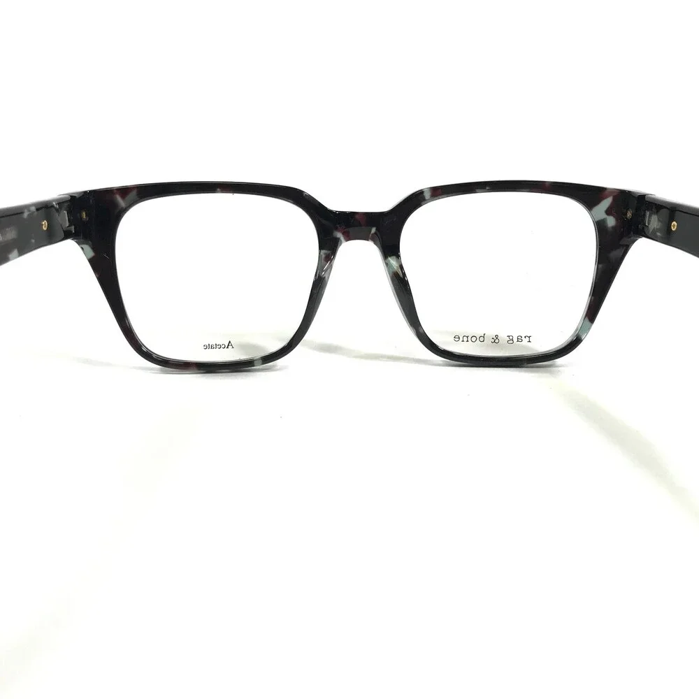 Rag & Bone Eyeglasses Frames RNB7023 R8M Black Tortoise Square 49-19-145
